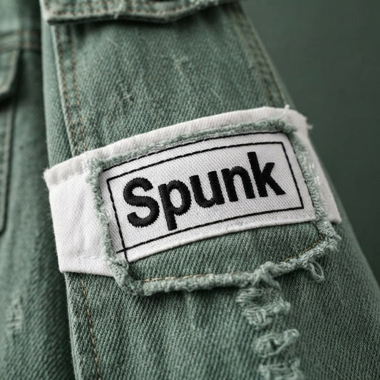 Spunk Classic Washed Denim Hoodie — Aqua Green