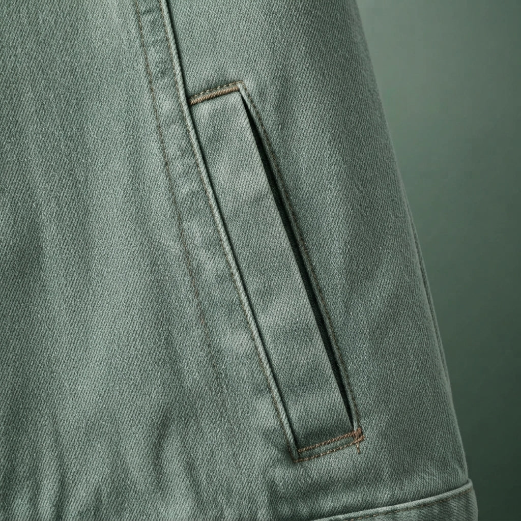 Spunk Classic Washed Denim Hoodie — Aqua Green